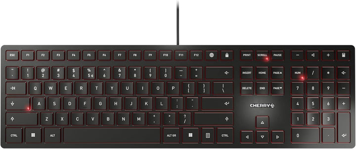 Cherry KC 6000 Slim teclado - Interfaz USB - Inglés (EE. UU.) - Int...