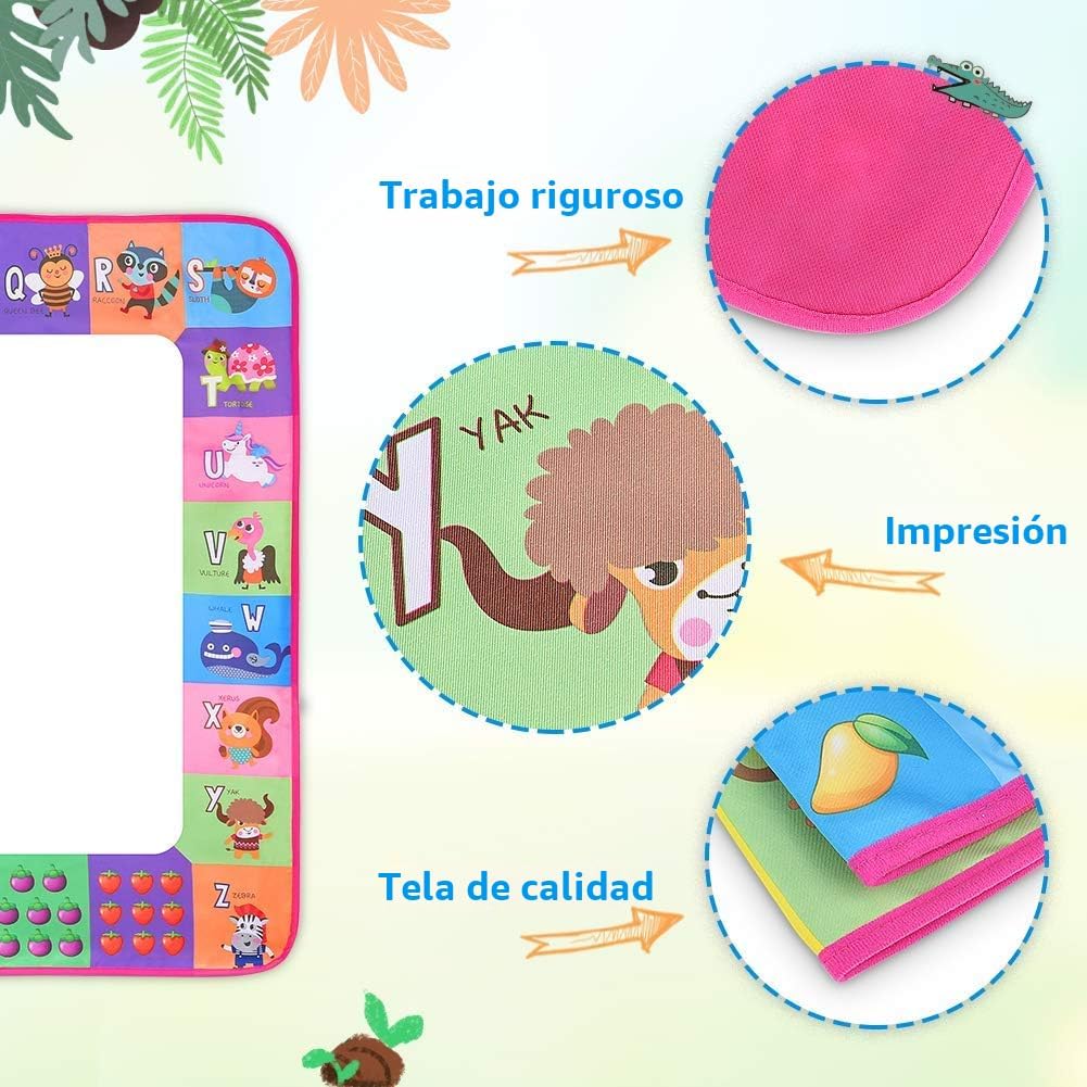 Tapete de Garabatos con Agua - Tablero de Juguete de Garabatos para...