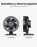 Gaiatop - Ventilador de escritorio USB, pequeño pero potente, perso...
