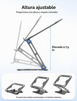 JCZT Soporte Ajustable para Laptop de Escritorio, Elevador Plegable...