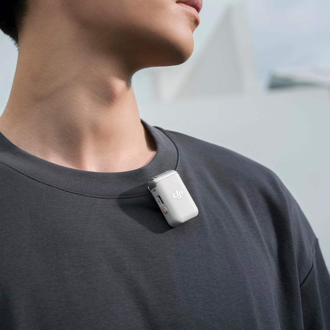 DJI Transmisor Mic 2 (blanco perla), micrófono inalámbrico con canc...