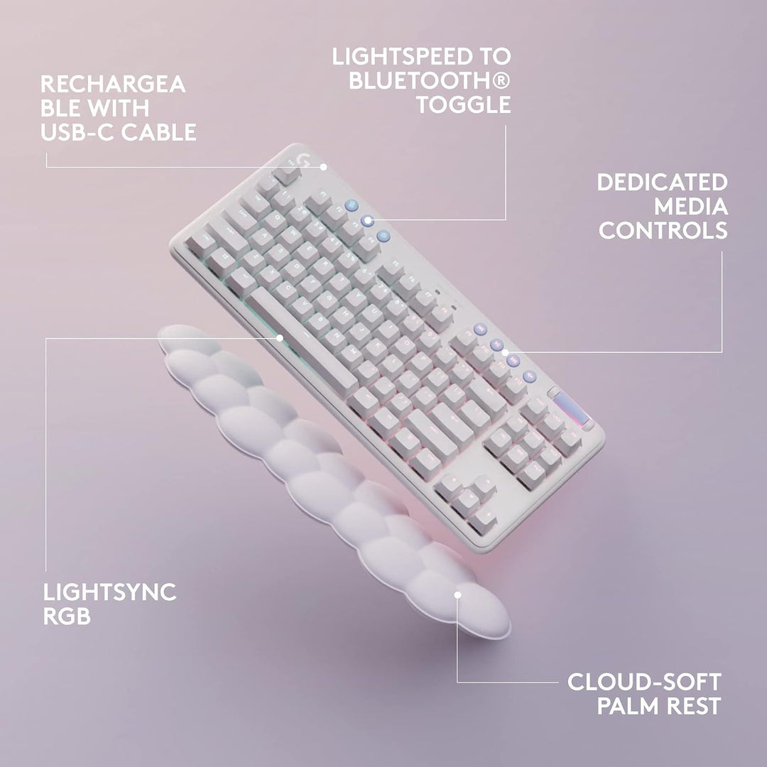 Teclado mecánico inalámbrico Logitech G715 para juegos con LIGHTSYN...