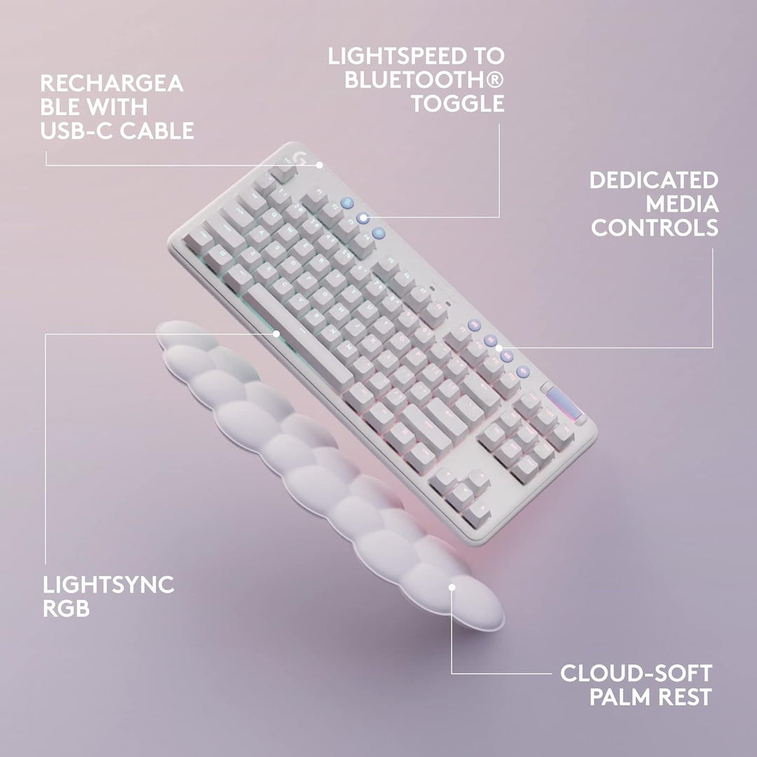 Teclado Mecánico Inalámbrico para Juegos Logitech G715 con LIGHTSYN...