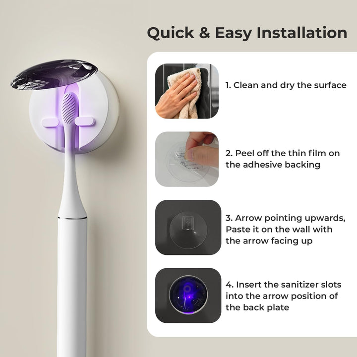 Oday Cepillo de dientes eléctrico Sonic para adultos con soporte li...
