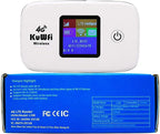 KuWFi Punto de acceso WiFi desbloqueado 4G LTE, enrutador portátil, Hotspot L100US