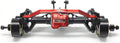 TREAL TRX4M Ejes Portal Delantero Kit Completo CVD Eje Aluminio 7075 Carcasa de eje mecanizado CNC para 1/18 TRX-4M (negro)