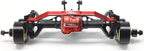 TREAL TRX4M Ejes Portal Delantero Kit Completo CVD Eje Aluminio 7075 Carcasa de eje mecanizado CNC para 1/18 TRX-4M (negro)