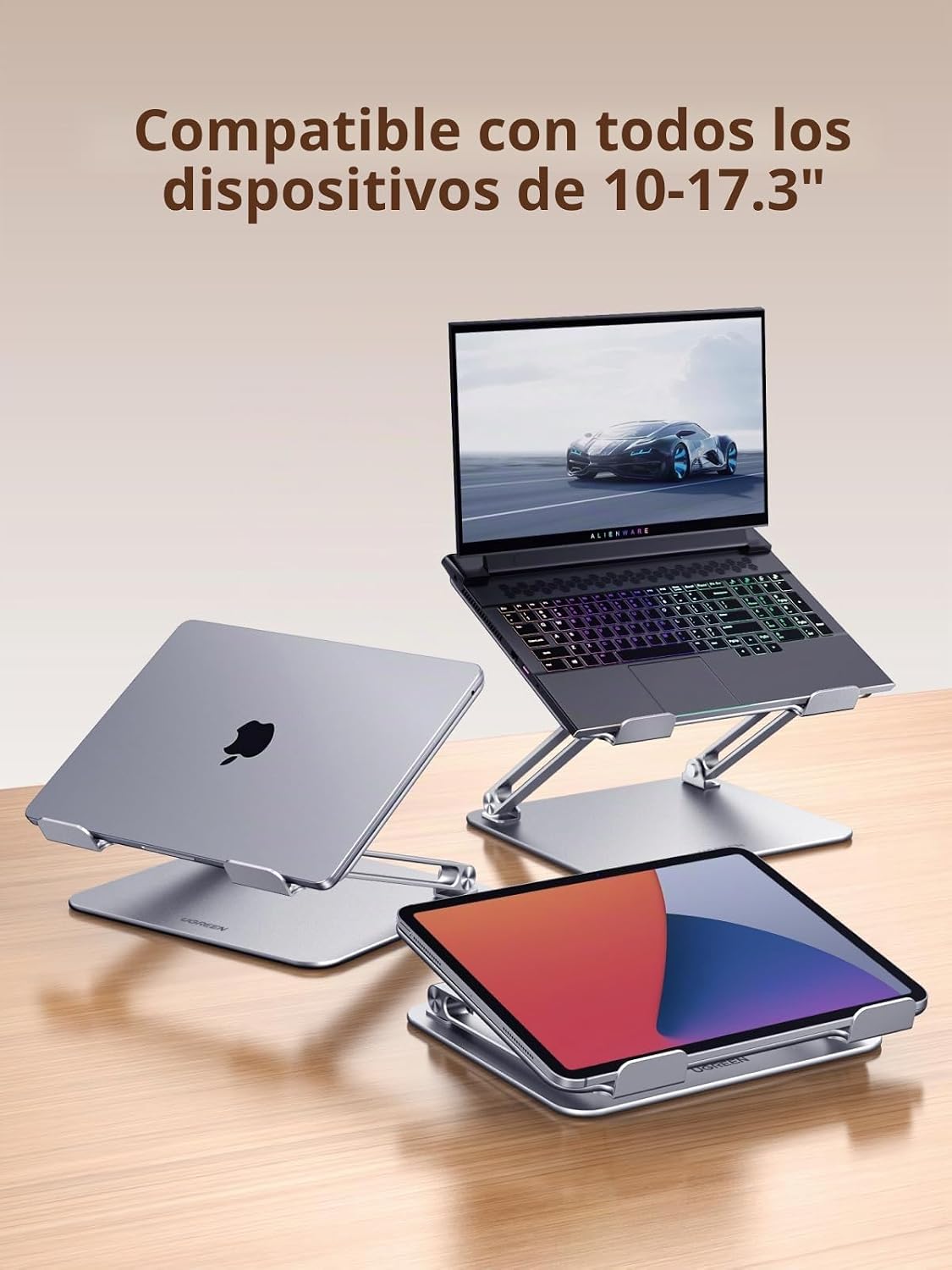 UGREEN Soporte portátil para computadora portátil para escritorio, soporte