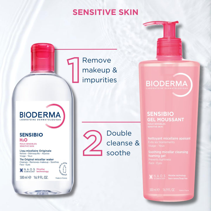 Bioderma - Sensibio - Agua Micelar H2O - Limpiador Desmaquillante -...