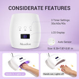 MelodySusie P-Plus30I - Lámpara de uñas profesional LED UV, secador...