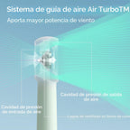 JISULIFE Ventilador turbo portátil de mano [tiempo máximo de enfria...