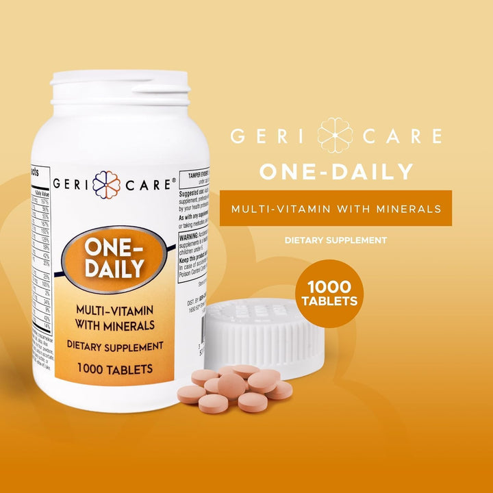 GeriCare Multivitamínicos diarios con minerales para hombres y muje...