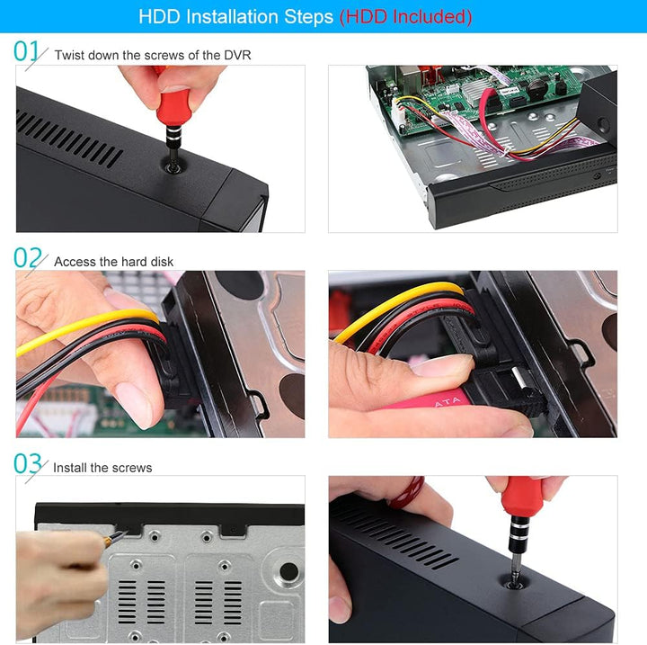 16CH 1080P 5-en-1 HD híbrido DVR y NVR compatible con cámara IP de...
