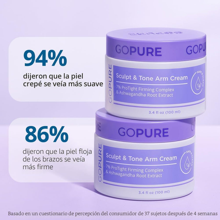 Crema de Brazo Sculpt &amp; Tone de goPure \u2013 Crema Reafirmante...