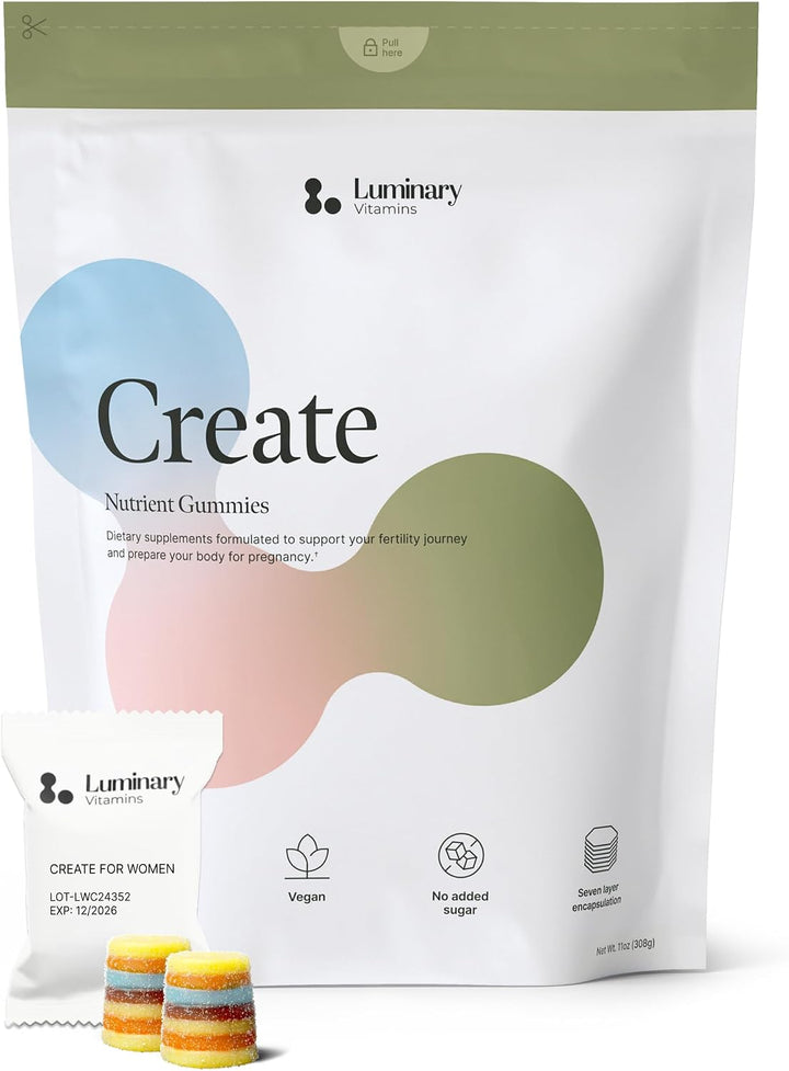 Luminary Vitamins Create for Women | Gomitas de fertilidad formulad...