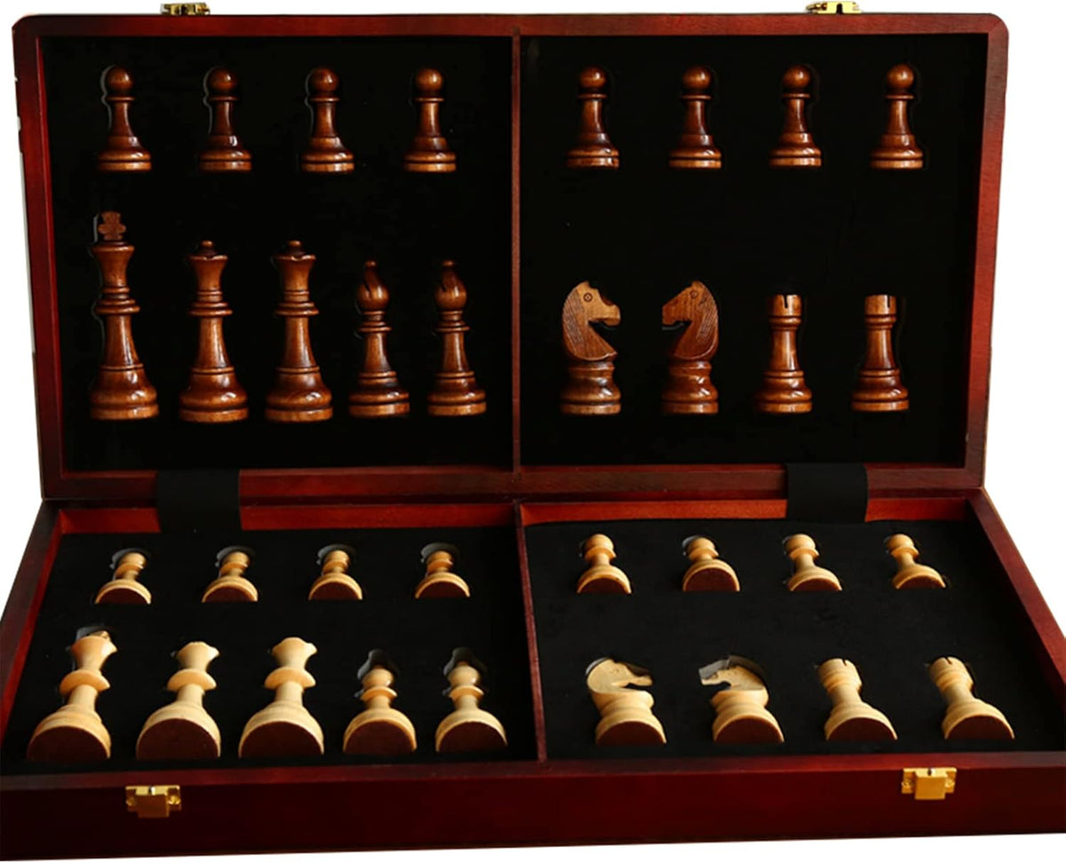 Juego de ajedrez de madera extra grande de 20" para adultos 4.5" King