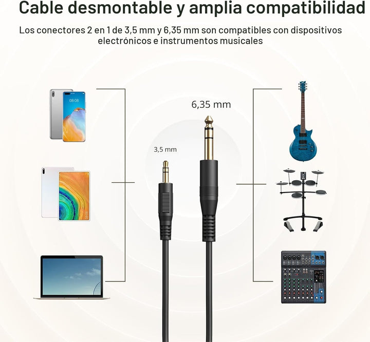 MAONO MH601 Auriculares profesionales para monitor de estudio, auri...