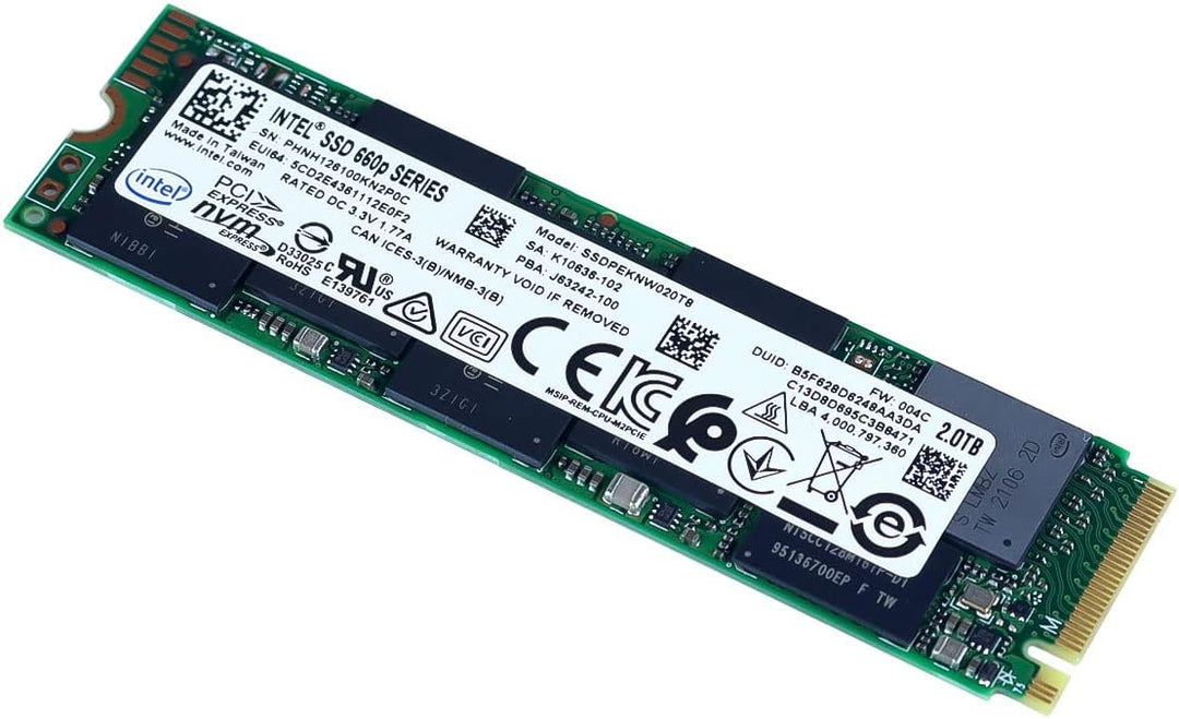 Intel 660p Series M.2 2280 2TB PCIe NVMe 3.0 x4 3D2, QLC Unidad de...