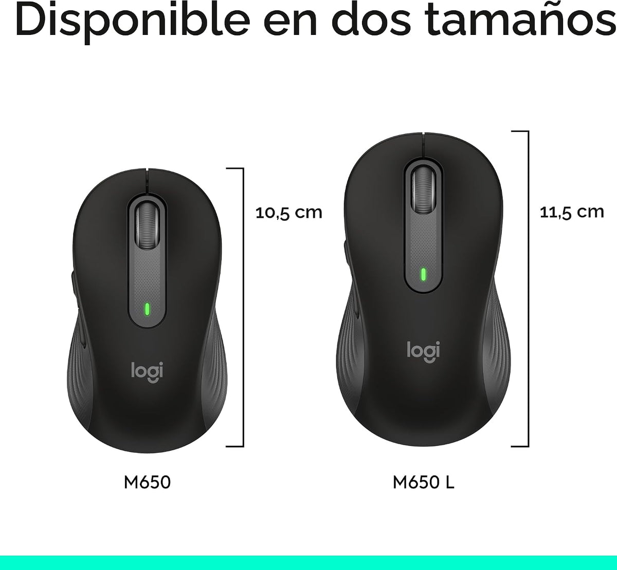 Logitech Ratón inalámbrico Signature M650 L de tamaño completo - Ma...