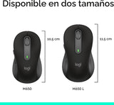 Logitech Ratón inalámbrico Signature M650 L de tamaño completo - Ma...