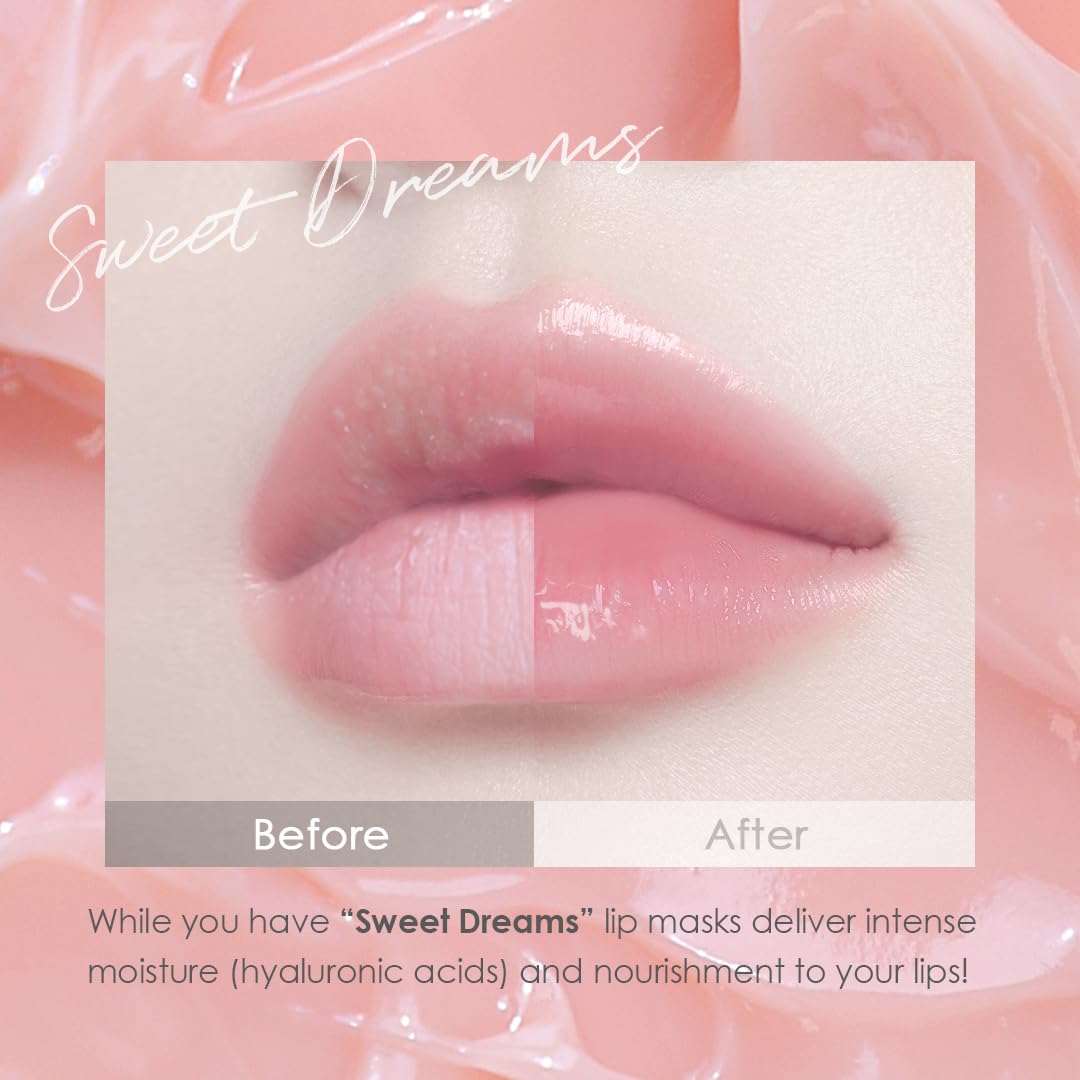 glowiest Sweet Dreams - Máscara de labios durante la noche, bálsamo...