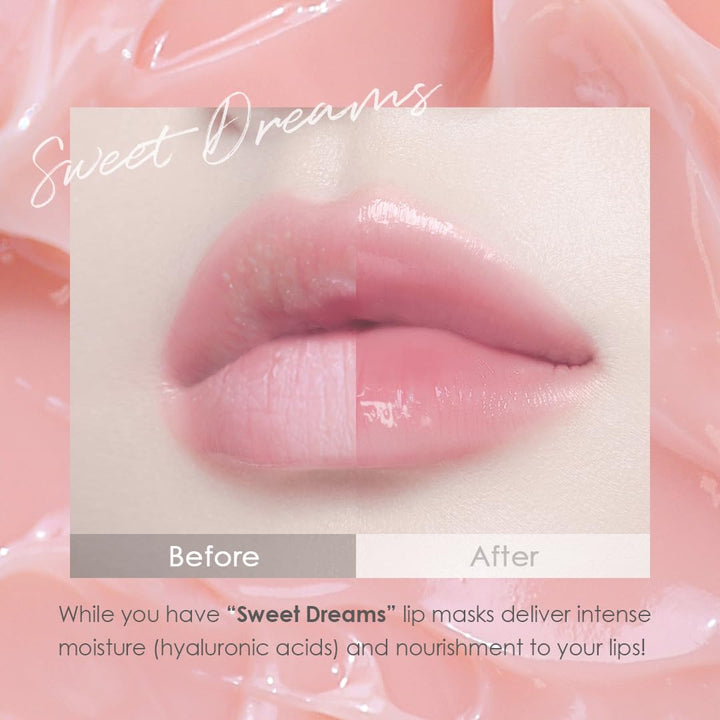 glowiest Sweet Dreams - Máscara de labios durante la noche, bálsamo...