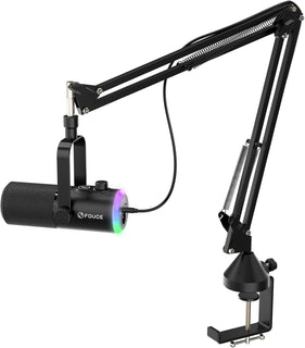 FDUCE - Kit de micrófono de juego USB\/XLR, micrófono dinámico para...