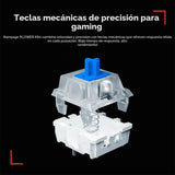 Rampage K60 Teclado mecánico para juegos \u2013 62 teclas, diseño c...
