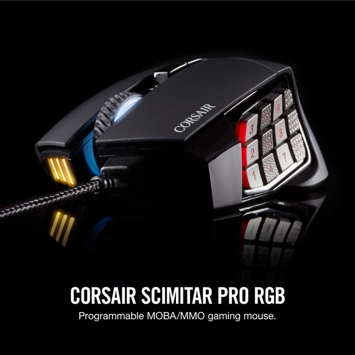 Corsair Scimitar Pro RGB Optical MMO Gaming Mouse (sensor óptico de...
