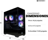 CyberPowerPC PC para juegos, AMD Ryzen 5 5500, Radeon RX 6500 XT 4G...