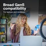 Crucial P510 PCIe Gen5 NVMe 1TB SSD, hasta 11,000MB\/s, TLC NAND, c...