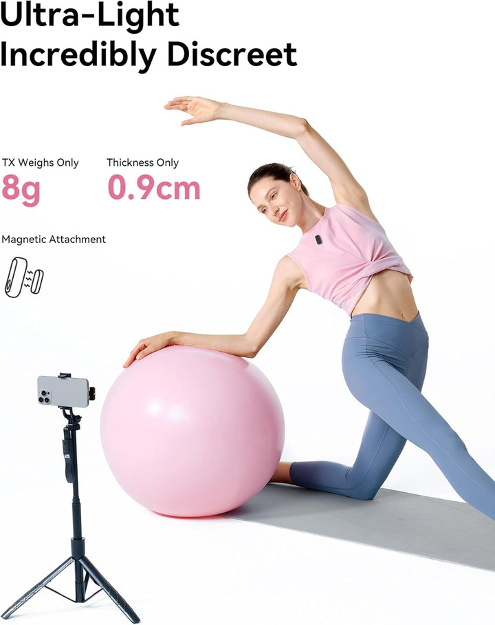 Micrófono inalámbrico Hollyland Lark A1 Mini para iPhone y Android,...