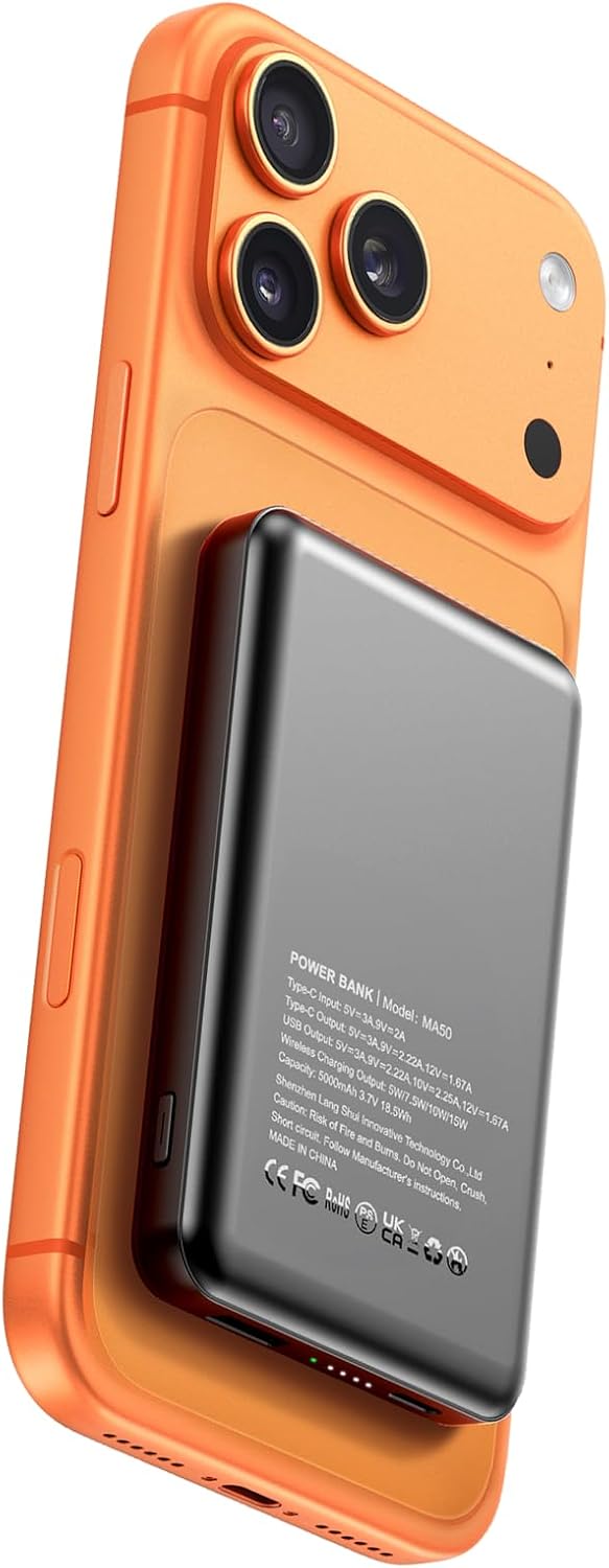 COOAV Paquete de batería Magsafe, cargador portátil magnético de 50...