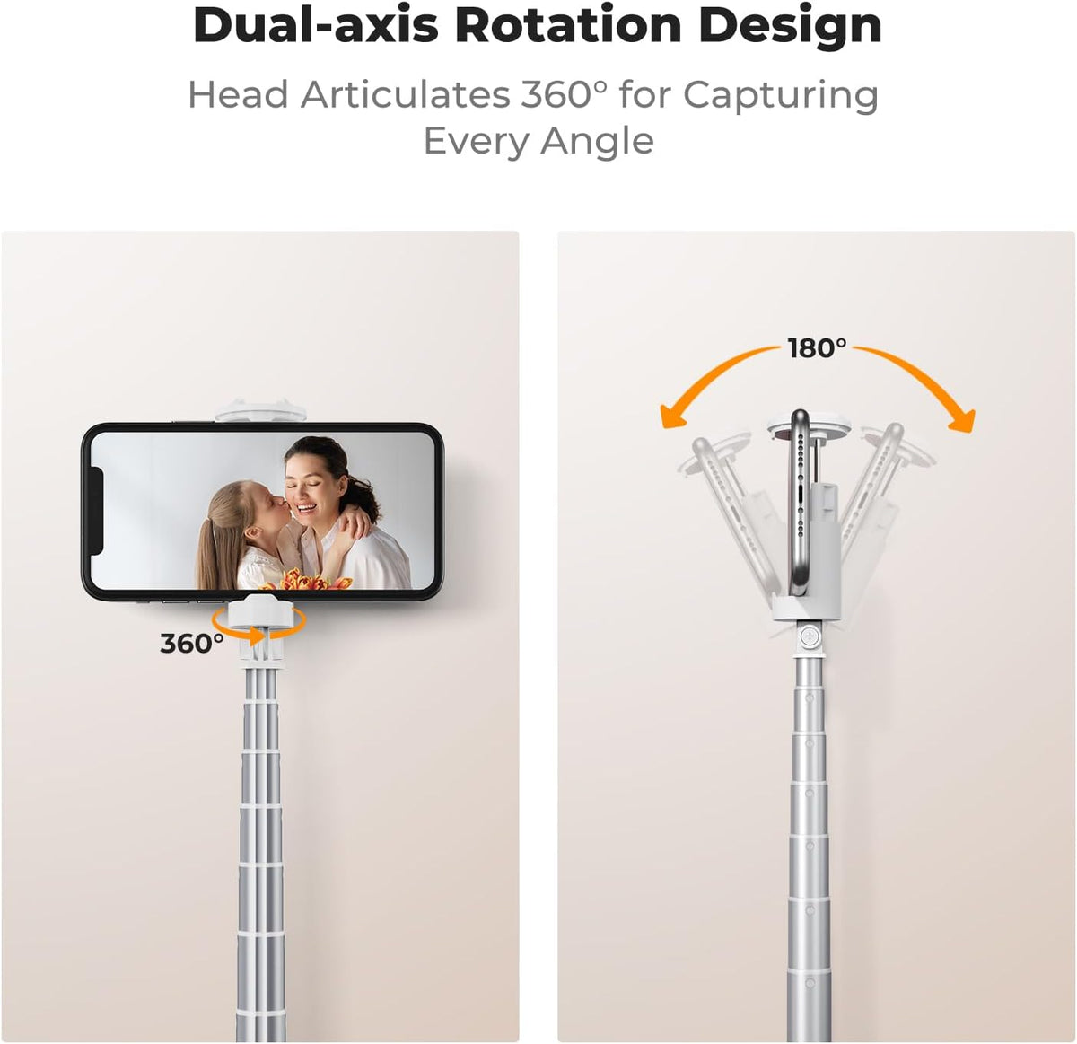 K&F CONCEPT Trípode de teléfono Pop Open y de plegado rápido de 69"