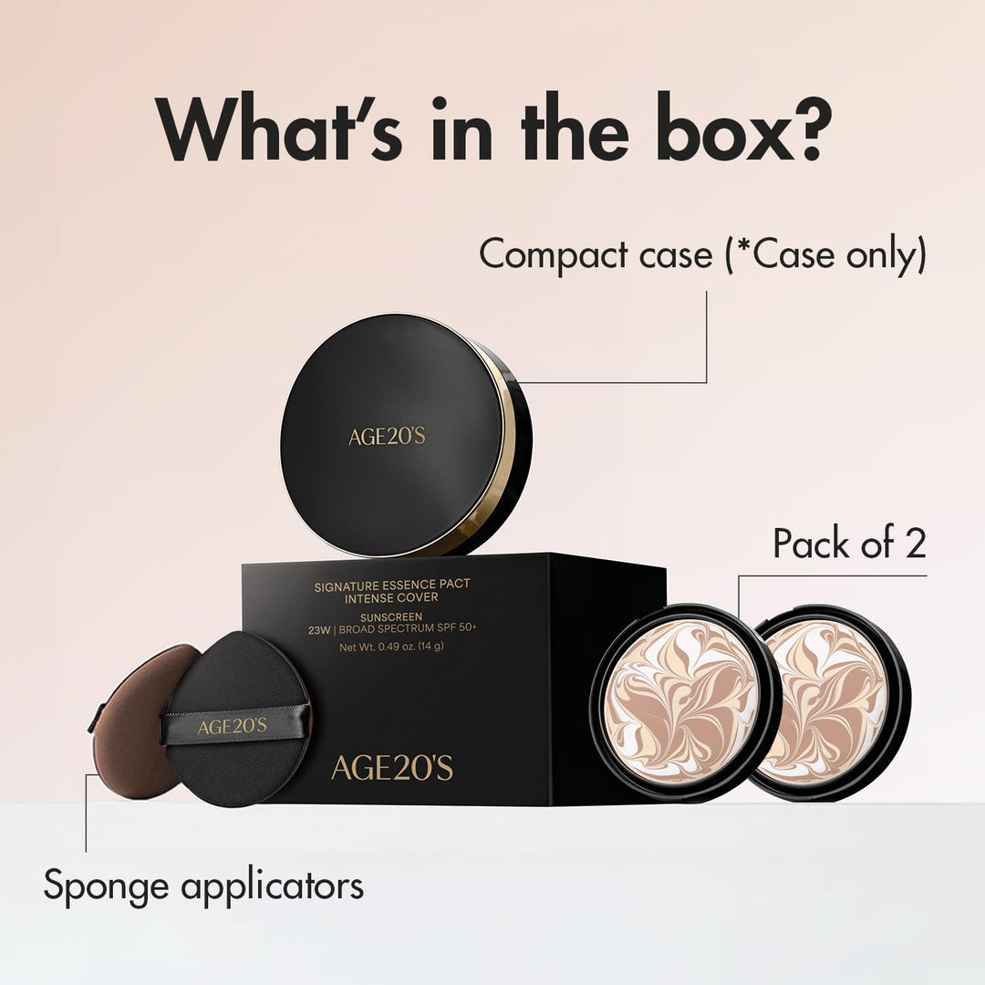 AGE20'S Signature Essence Pact SPF 50+ | Paquete de 2 | 21N VAI...