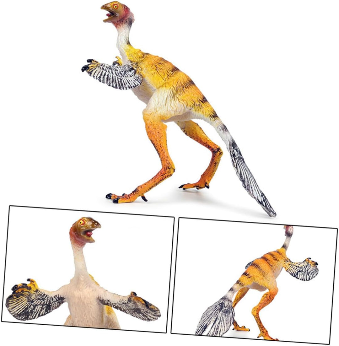 Modelo realista de dinosaurio Sinosauropteryx para niños