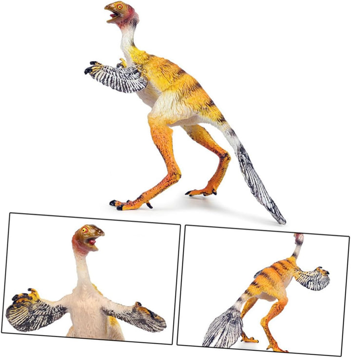 Modelo realista de dinosaurio Sinosauropteryx para niños