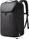 BANGE Mochila antirrobo con puerto de carga USB, mochila de negocios ligera para hombres y mujeres.., Negro, Computadora portátil