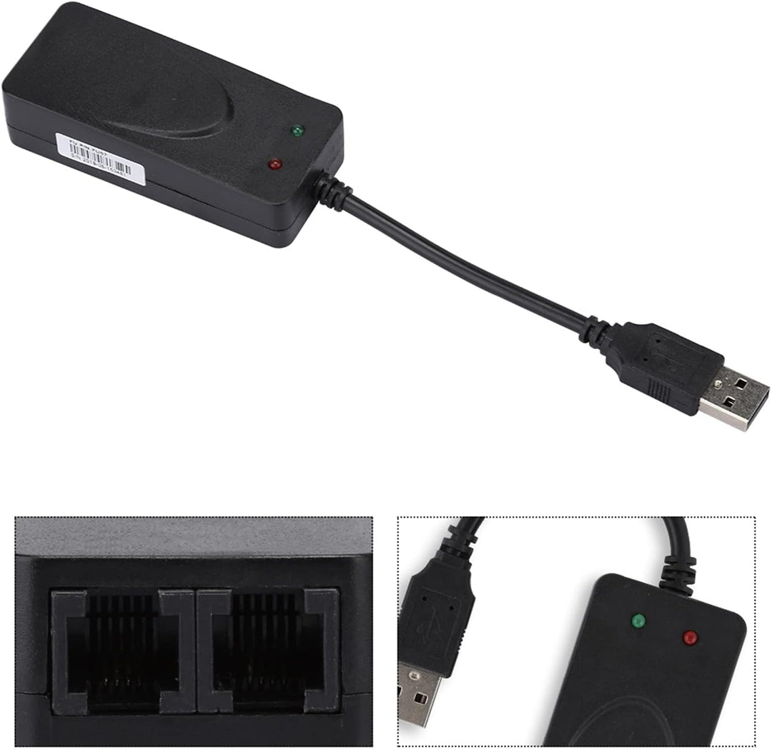 Módem de fax USB 20 56K módem externo V90 V92 con puertos