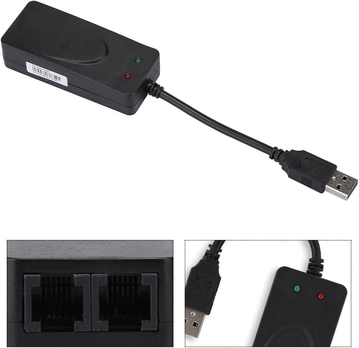 Módem de fax USB 20 56K módem externo V90 V92 con puertos