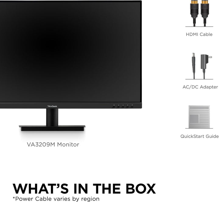 ViewSonic VA3209M Monitor IPS Full HD 1080p de 32 pulgadas con bise...