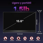 kksmart Monitor portátil de 15.6 pulgadas 4K UHD 145% sRGB 60Hz, mo...