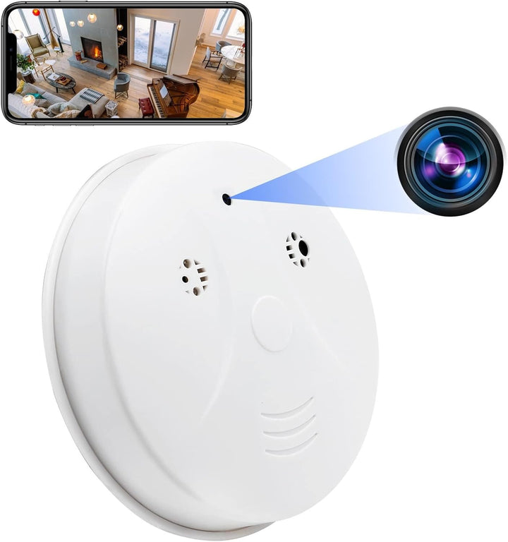 eovas Cámara de seguridad Smoke The Detector Cámara 1080P