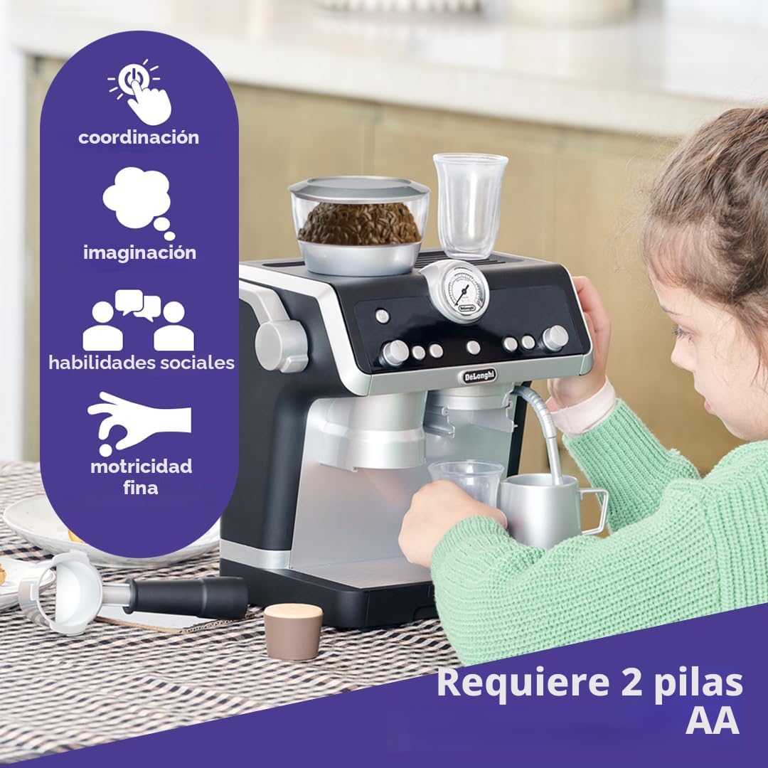 Casdon De'Longhi Toys Barista Cafetera. Juego de cocina de jugu...