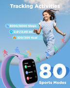 BIGGERFIVE Reloj inteligente para niños, reloj de seguimiento de fitness de