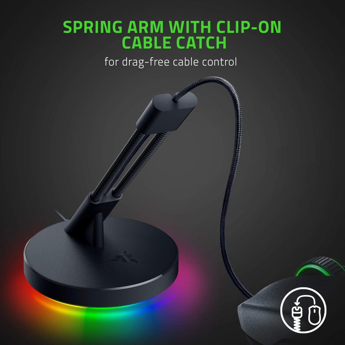 Razer Soporte para Ratón Gaming Bungee V3 Chroma DeathAdder V3 Rató...