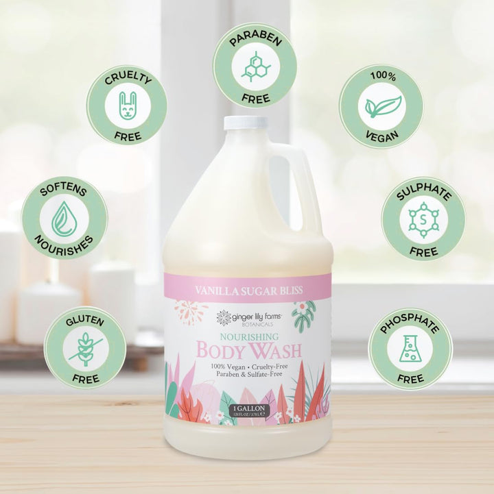 Ginger Lily Farms Botanicals - Jabón corporal nutritivo, 100% vegan...