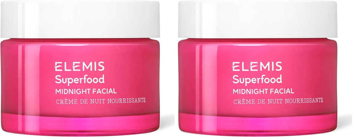 ELEMIS Superfood Midnight Facial, crema facial hidratante, 1.69 Fl Oz (Pack of 2)