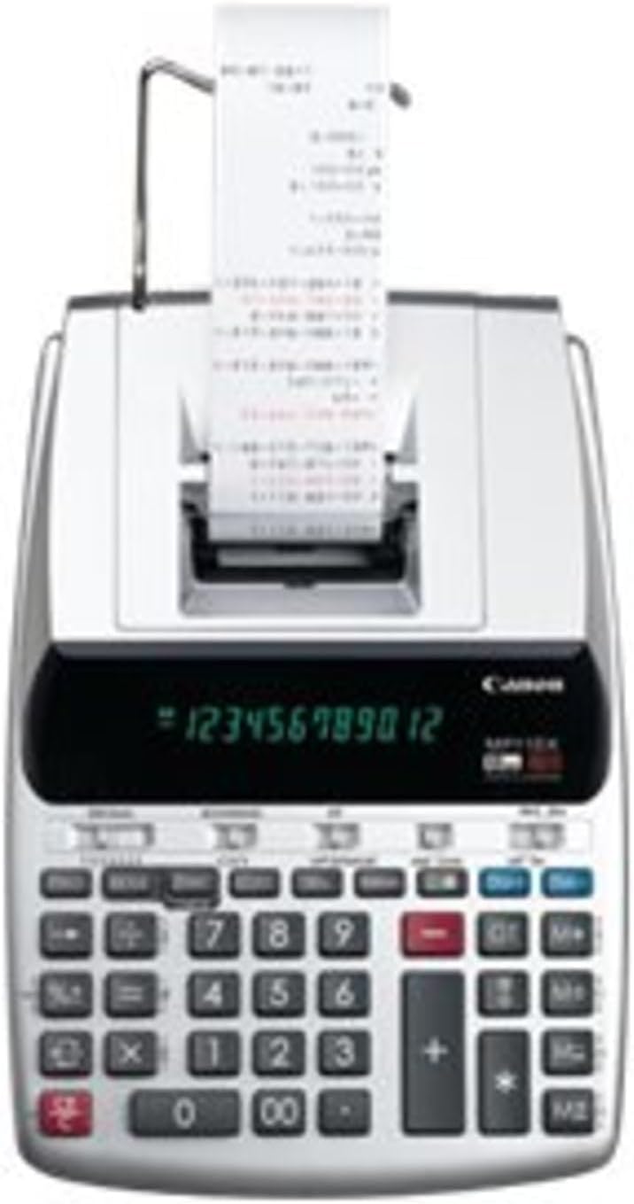 Canon MP11DX-2 - calculadora con impresora para escritorio con conversión de divisas, reloj y calendario