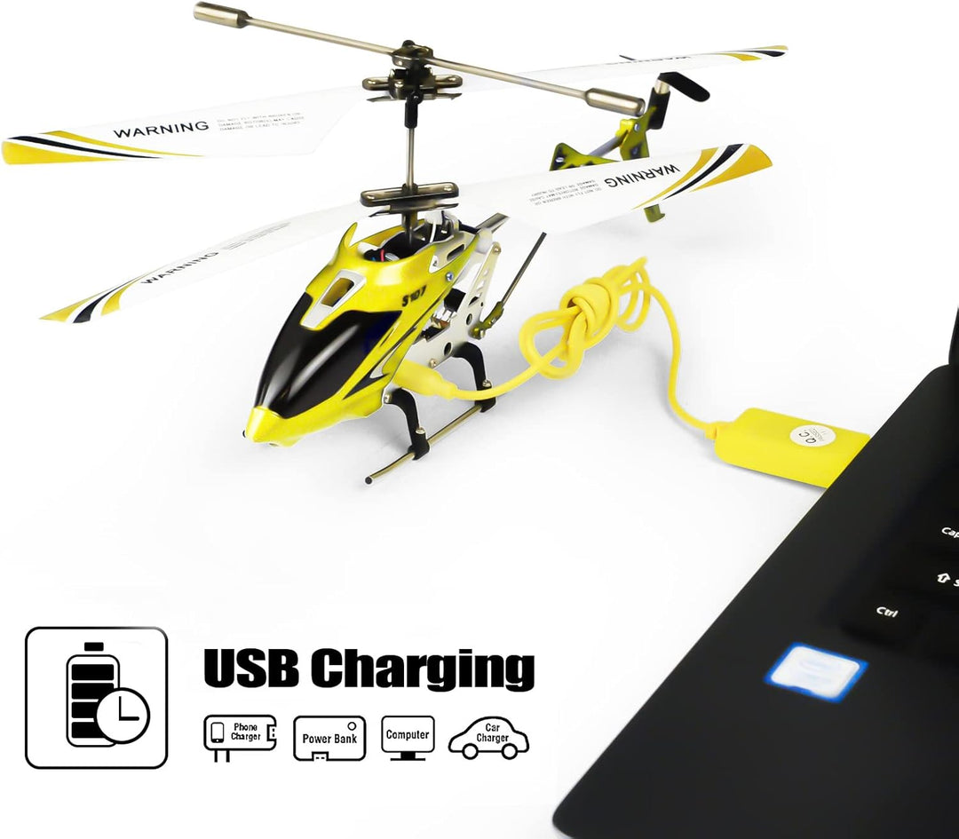 Cheerwing S107\/S107G Phantom 3.5 canales, minihelicóptero RC con g...